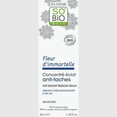 SO BIO Concentré Éclat Anti-Tâche Fleur D’immortelle 40ml