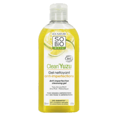 SO BIO Clean Yuzu Gel Nettoyant Anti-Imperfections Bio 200ml