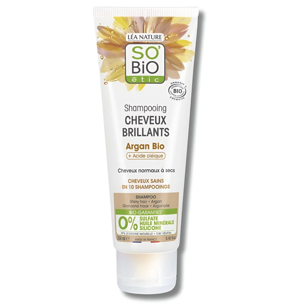 SO'BIO - SHAMPOING CHEVEUX BRILLANT ARGAN 250ML