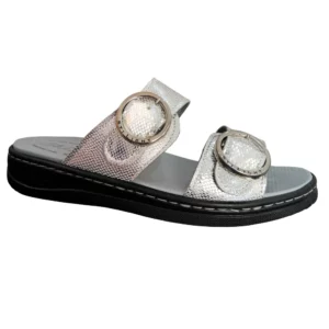STI LIGHT - CLAQUETTES ORTHOPEDIQUES ARGENT FEMME