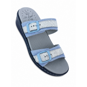 STI LIGHT - CLAQUETTES ORTHOPEDIQUES BLEUS FEMME