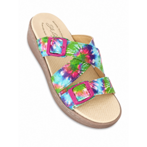 STI LIGHT - CLAQUETTES ORTHOPEDIQUES CROIEES MULTICOULEURS FEMME