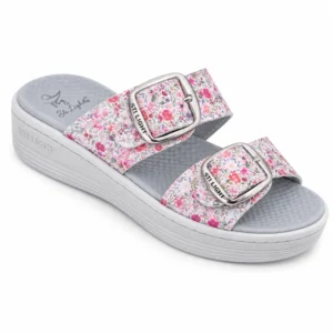 STI LIGHT - CLAQUETTES ORTHOPEDIQUES FLEURIES FEMME