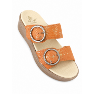 STI LIGHT - CLAQUETTES ORTHOPEDIQUES ORANGE FEMME