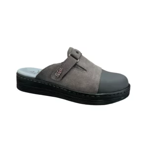 STI LIGHT - SABOTS ORTHOPEDIQUES GRIS AVEC DETAILS DAIM FEMME