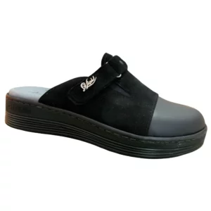 STI LIGHT - SABOTS ORTHOPEDIQUES NOIR DAIM DETAILS PAILLETES FEMME