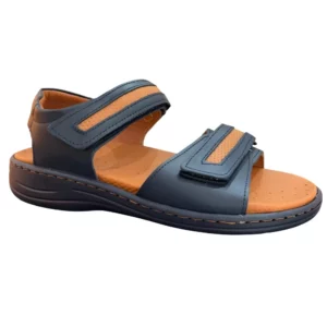STILIGHT - SANDALES ORTHOPEDIQUES MARRONS ET BLEUS POUR HOMME