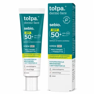 TOŁPA DERMO FACE SEBIO+ - CC CRÈME SPF50+ PA++++ BEIGE NATUREL 40 ML