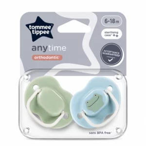 TOMMEE TIPPEE ANY TIME ORTHODONTIC - LOT DE 2 SUCETTES 6-18MOIS