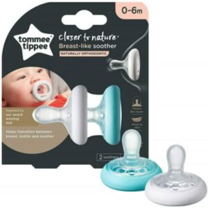 TOMMEE TIPPEE Closer To Nature 2 Sucettes Breast-like 0-6m