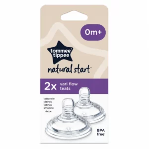 TOMMEE TIPPEE CLOSER TO NATURE - LOT DE 2 TETINES DEBIT VARIABLE +0MOIS