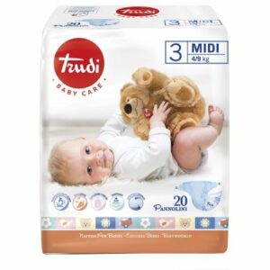 TRUDI Couches Bebes T3 4-9Kg 20 Pieces