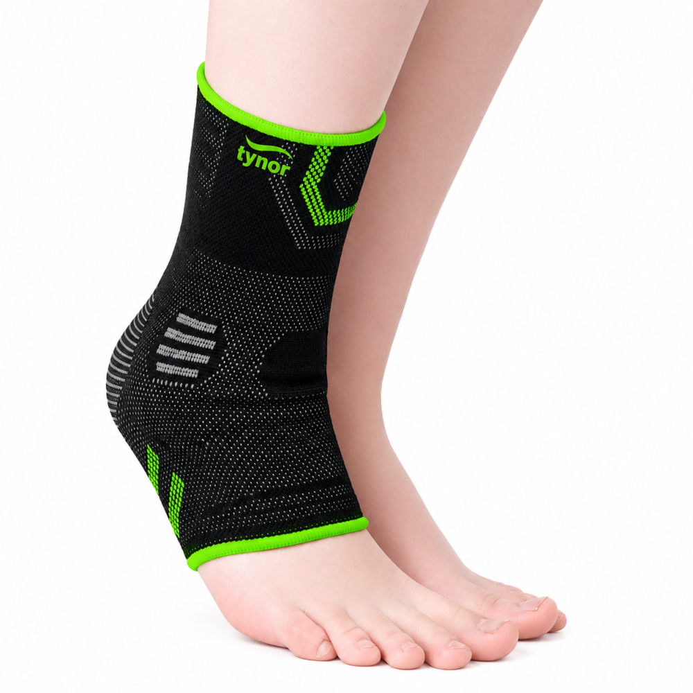 TYNOR SPORT - CHEVILLERE SUPPORT AIRPRO VERT ST201 (PAIR)