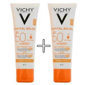 VICHY CAPITAL SOLEIL - LOT DE 2 SOIN ANTI-TACHES TEINTÉ 3-EN-1 SPF50+ 50ML