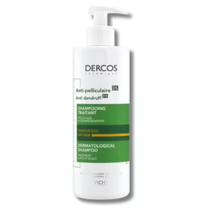 VICHY DERCOS - SHAMPOING ANTI PELLICULAIRE CHEVEUX SECS 390ML