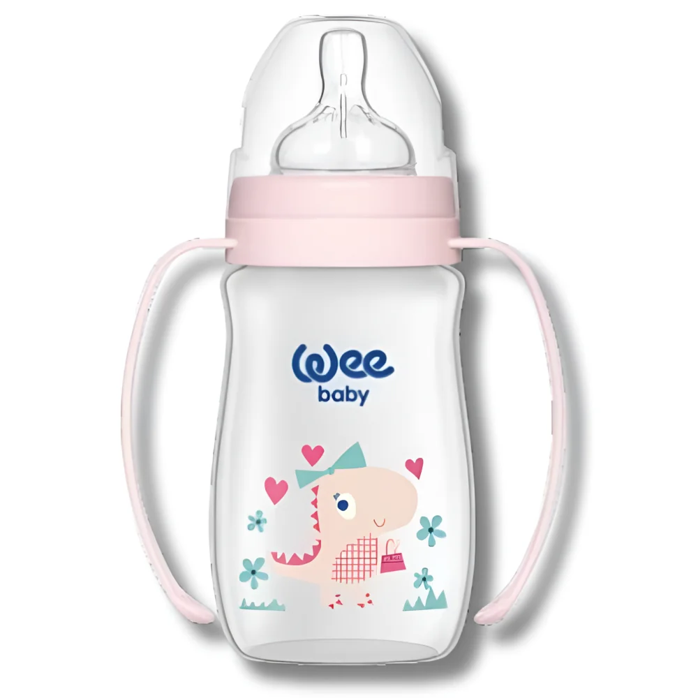 WEE BABY - BIBERON CLASSIC PLUS COL LARGE PP AVEC POIGNEE 0-6MOIS 250ML R-484