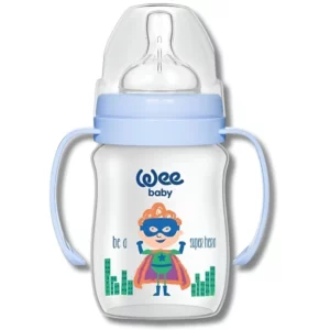 WEE BABY - BIBERON EN PLASTIQUE AVEC ANSE 150 ML