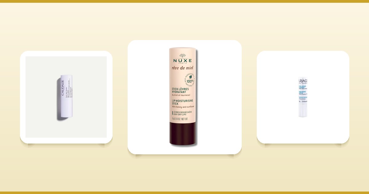 Soins des lèvres Caudalie Vinothérapist, Nuxe Rêve de Miel et Uriage stick lèvres sur ParaAurea