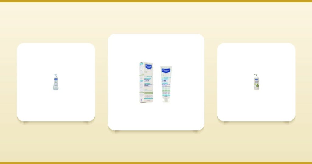 Soins bébé Mustela : eau nettoyante, Stelatopia+ crème anti-grattage et eau micellaire sur ParaAurea