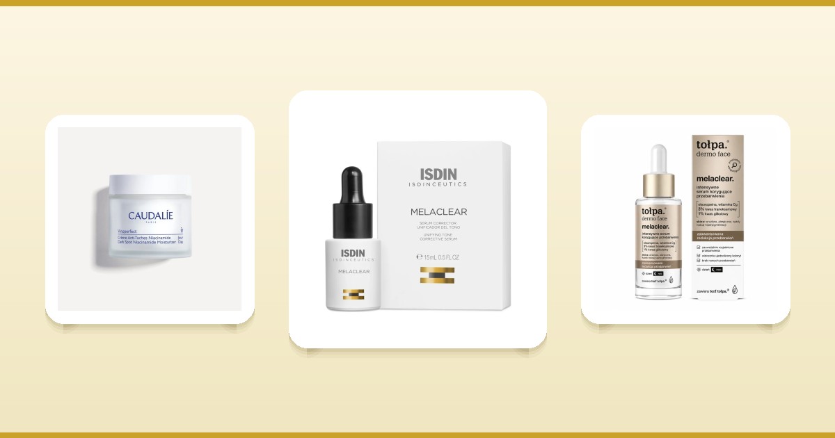 Soins anti-taches visage Caudalie Vinoperfect, ISDIN Melaclear et Tolpa Melaclear sur ParaAurea