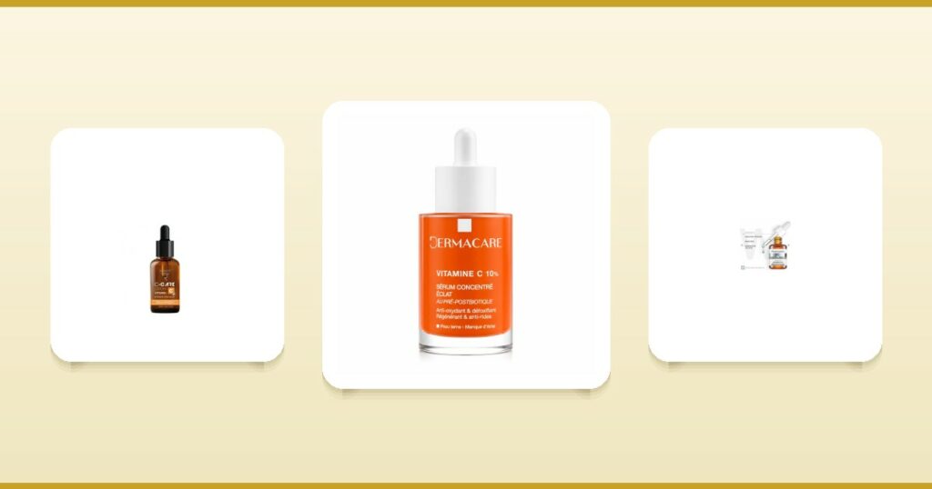 Sérums à la vitamine C Roncey, Dermacare et Pharmaceris pour le visage sur ParaAurea